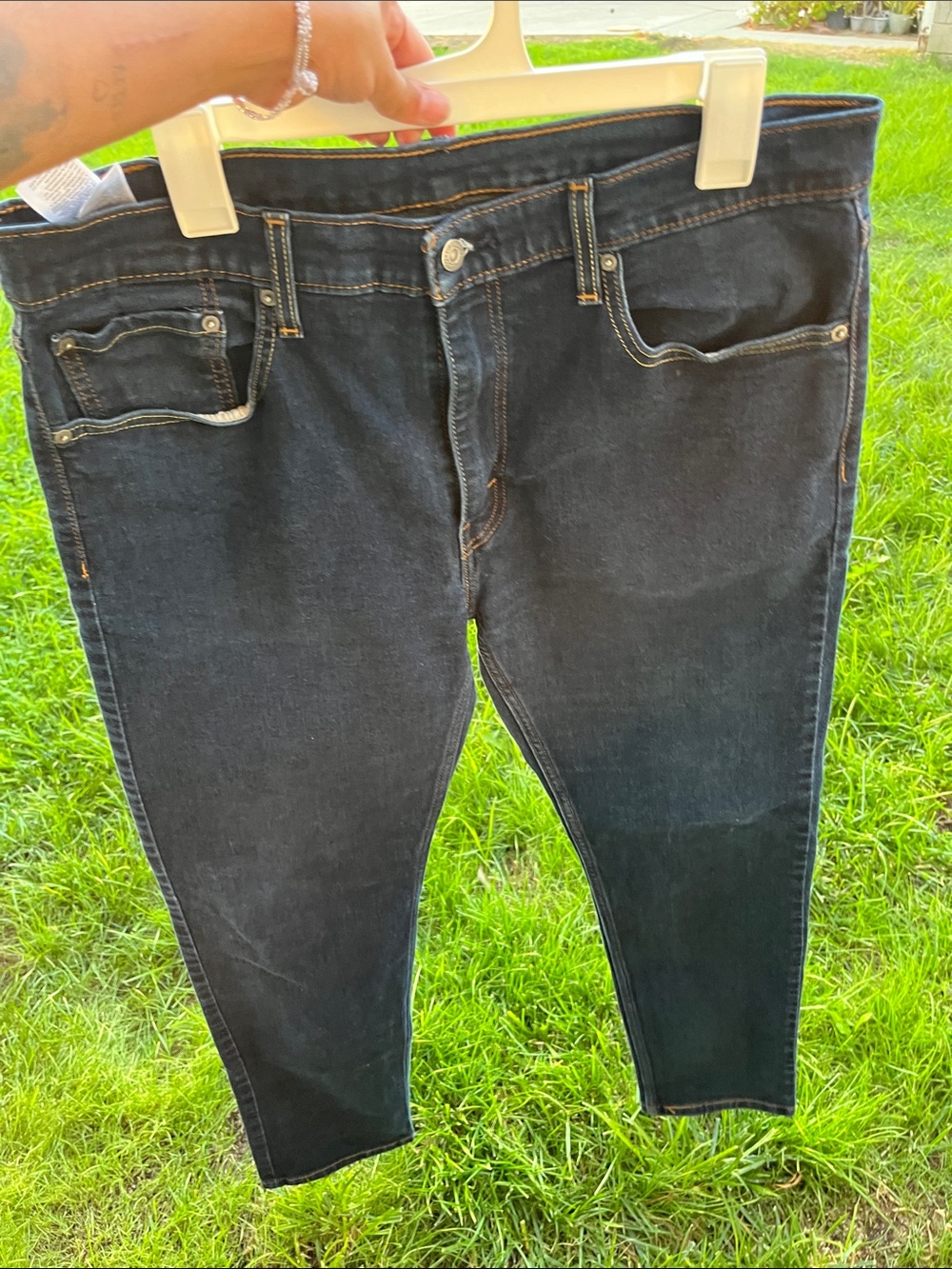 Slim Straight Men's Jeans in Black